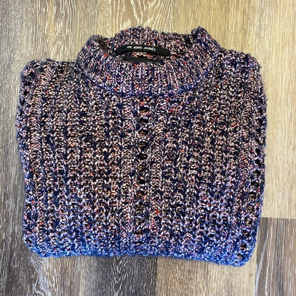 Scotch & Soda Crewneck Purple Knitted Sweater (S) - Picture 2 of 9